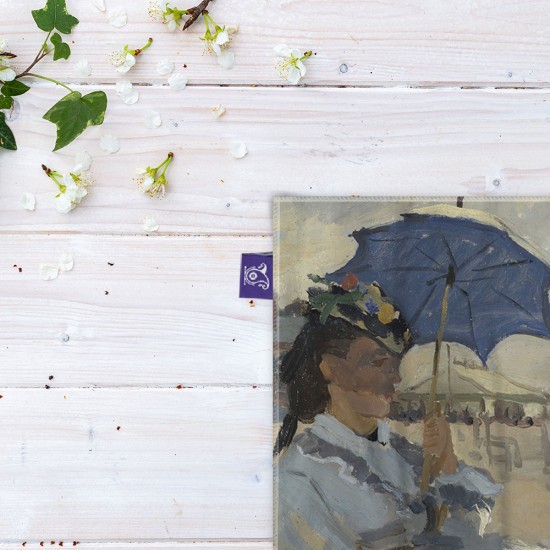 کادوپیچ پارچه‌ ای طرح ساحل تروویل از مونه