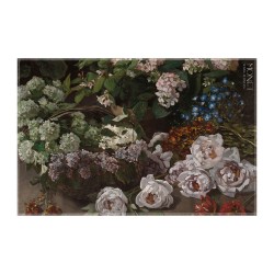 کادوپیچ پارچه‌ ای طرح گل های بهاری از مونه