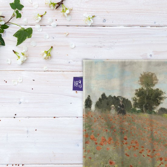کادوپیچ پارچه‌ ای طرح دشت شقایق از مونه
