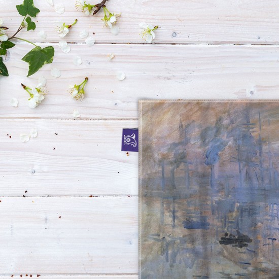 کادوپیچ پارچه‌ ای طرح  اثری از طلوع آفتاب از مونه
