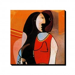 تابلو شاسی طرح زن نشسته از پیکاسو