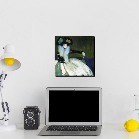 تابلو شاسی طرح زنی با لباس آبی از پیکاسو