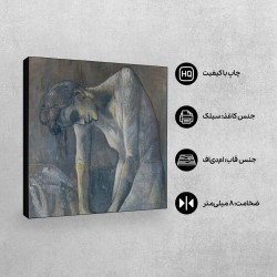 تابلو شاسی طرح زنی که اتو می کند از پیکاسو