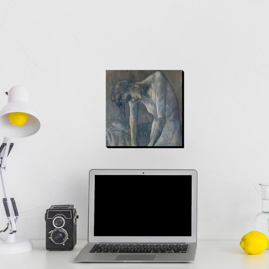 تابلو شاسی طرح زنی که اتو می کند از پیکاسو