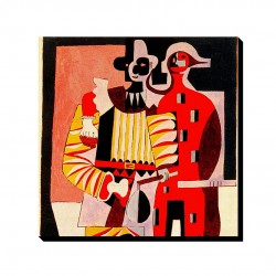 تابلو شاسی طرح دلقک و تردست از پیکاسو