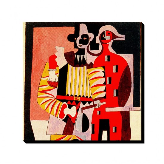 تابلو شاسی طرح دلقک و تردست از پیکاسو
