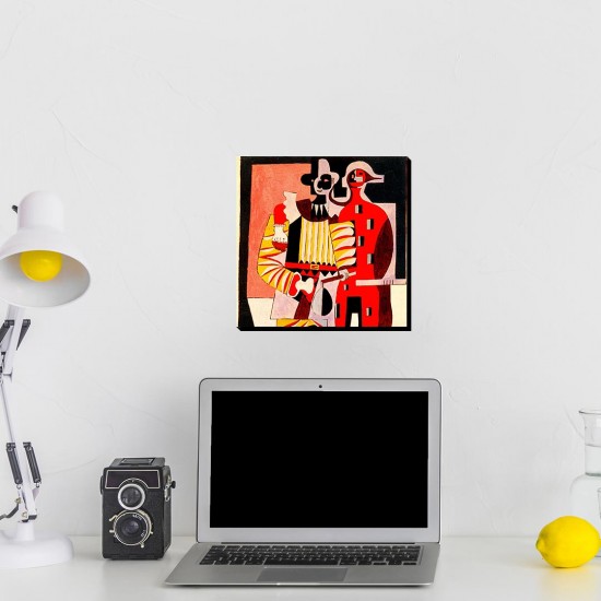 تابلو شاسی طرح دلقک و تردست از پیکاسو
