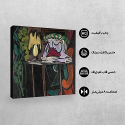 تابلو شاسی طرح مطالعه روی میز از پیکاسو