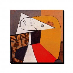 تابلو شاسی طرح زن نشسته از پیکاسو