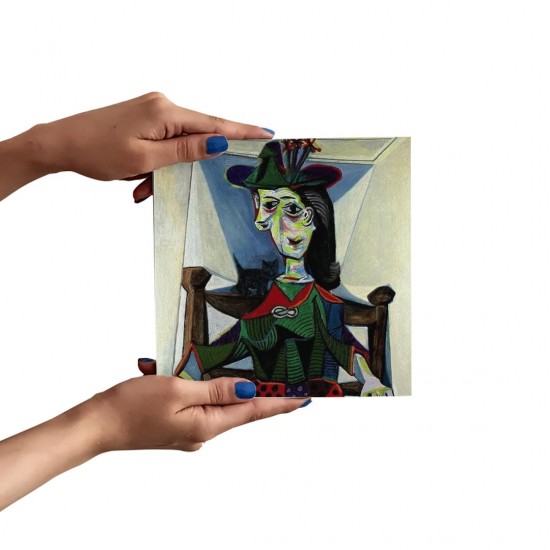 تابلو شاسی طرح دورا مار و گربه از پیکاسو