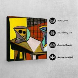 تابلو شاسی طرح اسکلت و پارچ از پیکاسو