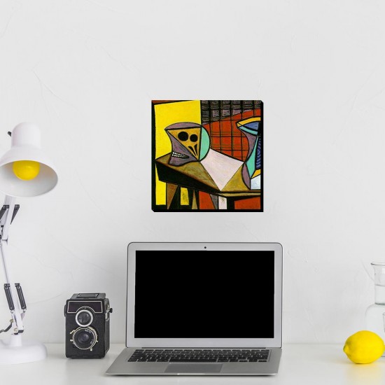 تابلو شاسی طرح اسکلت و پارچ از پیکاسو