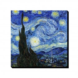 تابلو شاسی طرح شب ستاره ای از ونگوگ