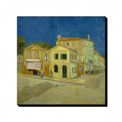 تابلو شاسی طرح خانه زرد از ونگوگ