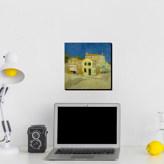 تابلو شاسی طرح خانه زرد از ونگوگ