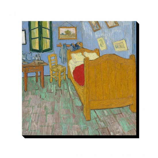 تابلو شاسی طرح اتاق خواب از ونگوگ