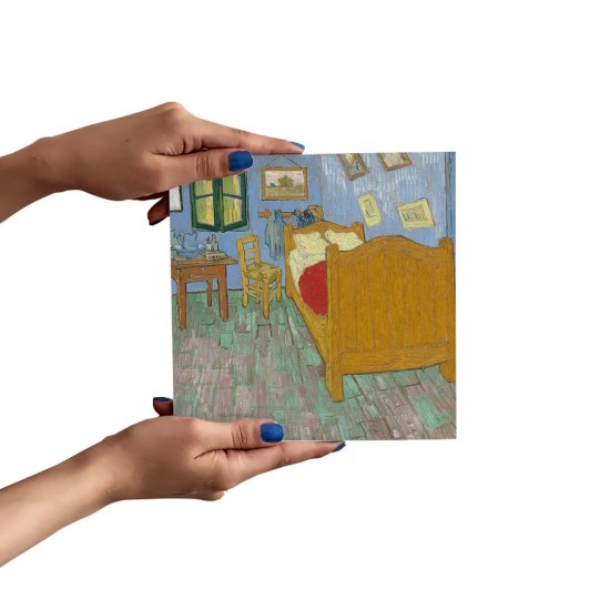 تابلو شاسی طرح اتاق خواب از ونگوگ