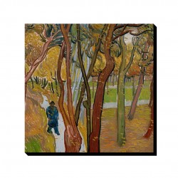 تابلو شاسی طرح باغ بیمارستان سن پائول از ونگوگ