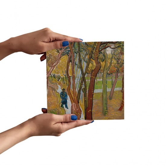 تابلو شاسی طرح باغ بیمارستان سن پائول از ونگوگ