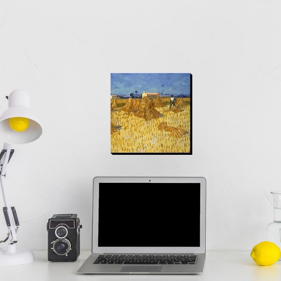 تابلو شاسی طرح خرمن ذرت در پروانس از ونگوگ