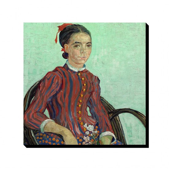 تابلو شاسی طرح خانم لا موسمه از ونگوگ