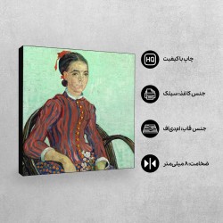 تابلو شاسی طرح خانم لا موسمه از ونگوگ