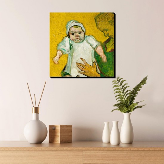 تابلو شاسی طرح خانم رولین و نوزادش از ونگوگ