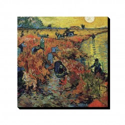 تابلو شاسی طرح تاکستان قرمز از ونگوگ