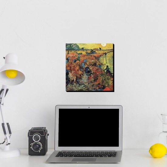 تابلو شاسی طرح تاکستان قرمز از ونگوگ