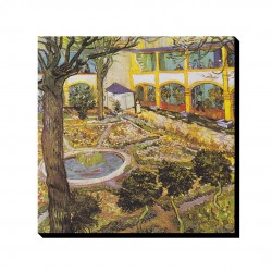 تابلو شاسی طرح باغ بیمارستانی در آرلس از ونگوگ