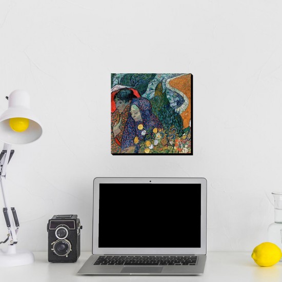 تابلو شاسی طرح خاطرات باغ اتن از ونگوگ