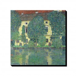 تابلو شاسی طرح اتاق قلعه ای روی دریاچه از کلیمت