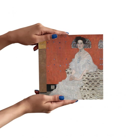 تابلو شاسی طرح پرتره فریتزا ریدلر از کلیمت