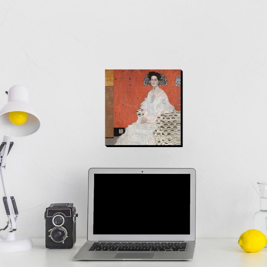 تابلو شاسی طرح پرتره فریتزا ریدلر از کلیمت