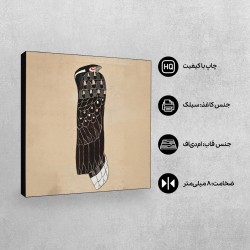 تابلو شاسی طرح پرنده از کلیمت