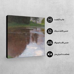 تابلو شاسی طرح صبح کنار برکه از کلیمت
