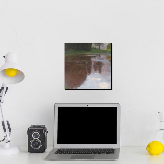 تابلو شاسی طرح صبح کنار برکه از کلیمت