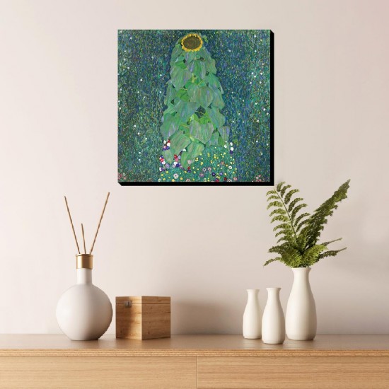 تابلو شاسی طرح گل آفتابگردان از کلیمت