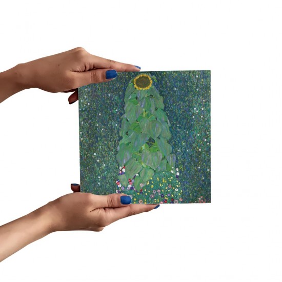 تابلو شاسی طرح گل آفتابگردان از کلیمت