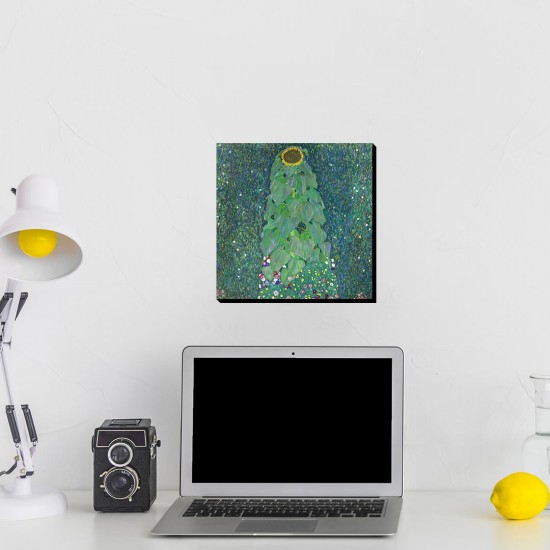 تابلو شاسی طرح گل آفتابگردان از کلیمت