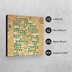 تابلو شاسی طرح بوته گل سرخ از کلیمت