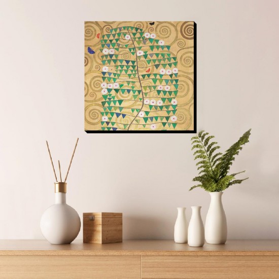 تابلو شاسی طرح بوته گل سرخ از کلیمت