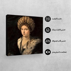 تابلو شاسی طرح پرتره ایزابلا دسته از کلیمت