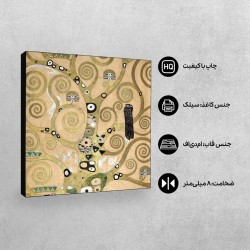 تابلو شاسی طرح قسمتی از درخت زندگی از کلیمت