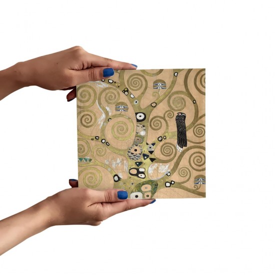 تابلو شاسی طرح قسمتی از درخت زندگی از کلیمت