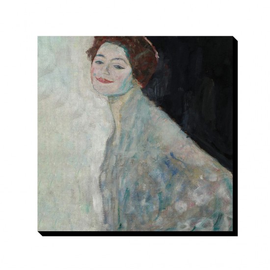 تابلو شاسی طرح خانم سفیدپوش از کلیمت