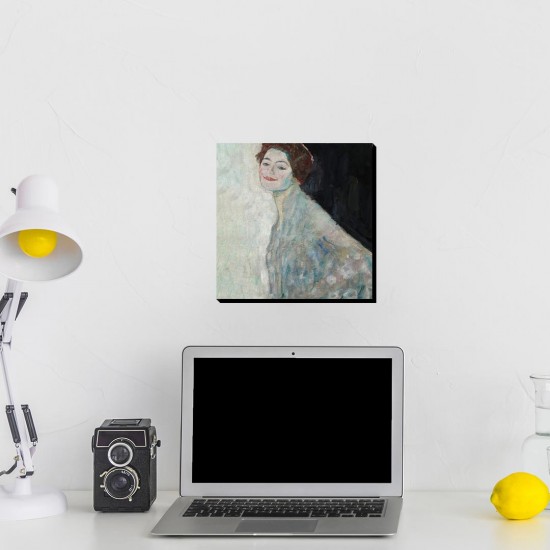 تابلو شاسی طرح خانم سفیدپوش از کلیمت