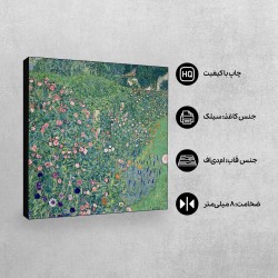 تابلو شاسی طرح منظره باغ ایتالیایی از کلیمت