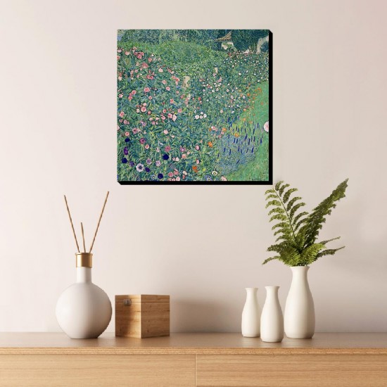 تابلو شاسی طرح منظره باغ ایتالیایی از کلیمت