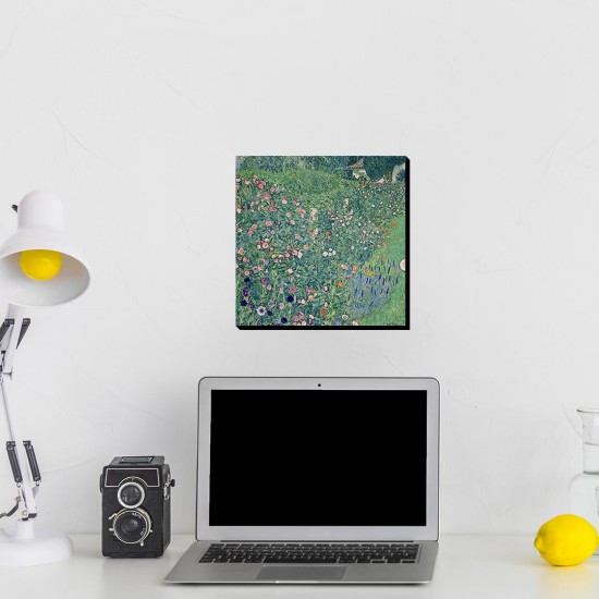 تابلو شاسی طرح منظره باغ ایتالیایی از کلیمت